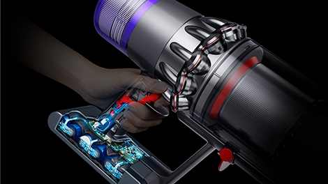 Cutaway image of revealing the seven-cell nickel-cobalt-aluminium battery.